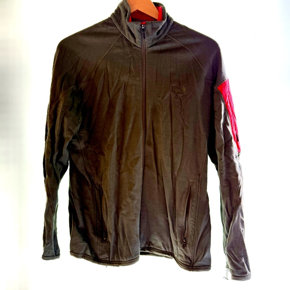 Men's icebreaker olive and Red Jacket